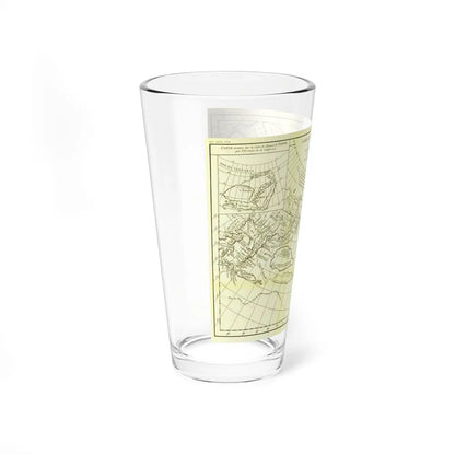 Asia - Carte Generale des Decouvertes (1892) (Map) Pint Glass 16oz-Go Mug Yourself