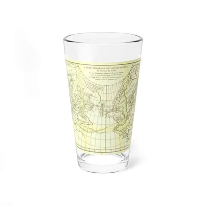Asia - Carte Generale des Decouvertes (1892) (Map) Pint Glass 16oz - Go Mug Yourself