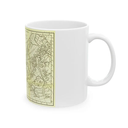 Asia - Carte Generale des Decouvertes (1892) (Map) White Coffee Mug-Go Mug Yourself