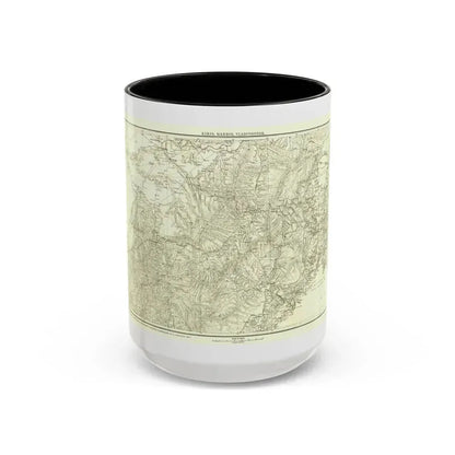 Asia - Kirin, Harbin, Vladivostok (1905) (Map) Accent Coffee Mug 15oz Black - Go Mug Yourself