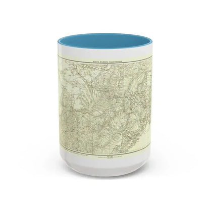 Asia - Kirin, Harbin, Vladivostok (1905) (Map) Accent Coffee Mug 15oz Light Blue - Go Mug Yourself