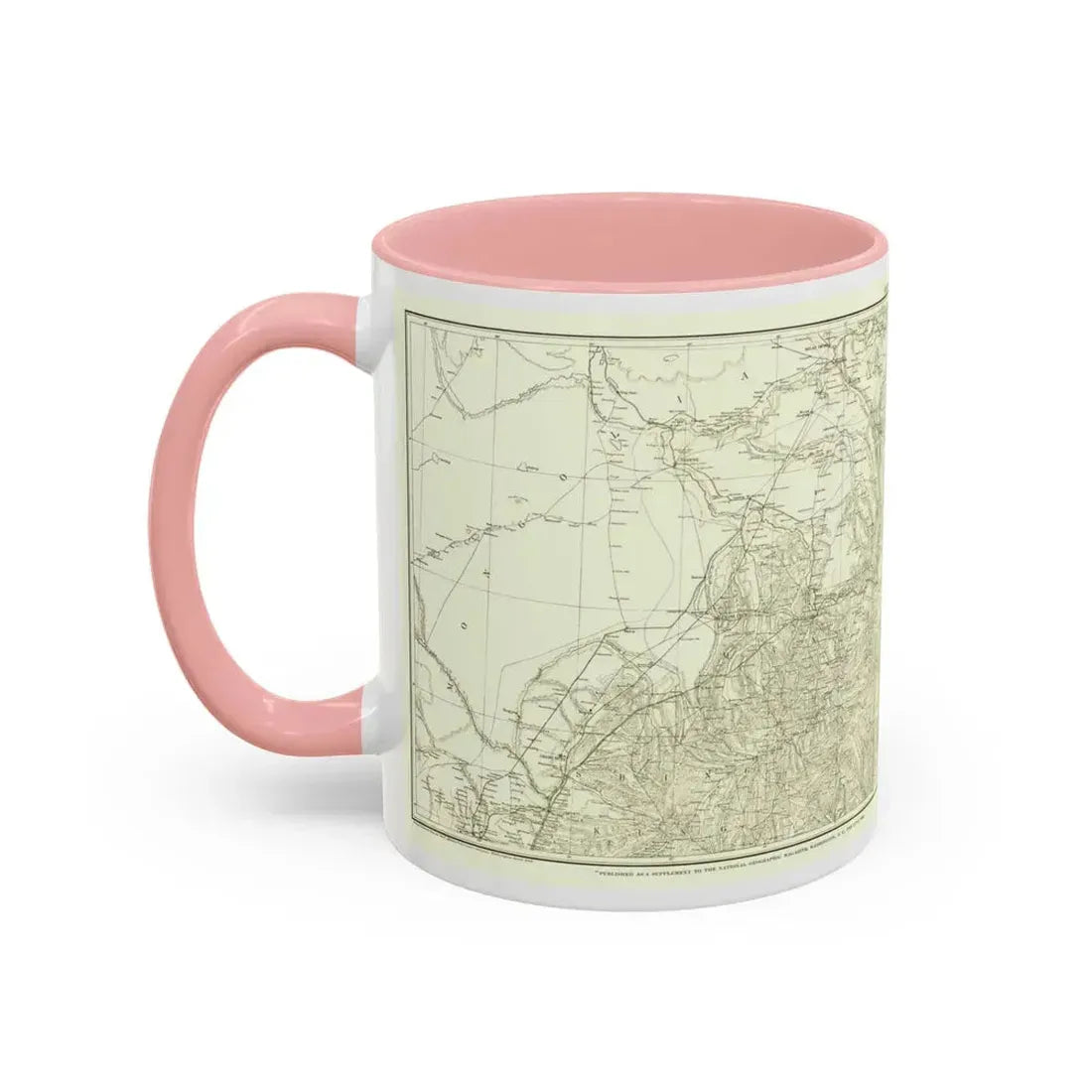 Asia - Kirin, Harbin, Vladivostok (1905) (Map) Accent Coffee Mug - Go Mug Yourself