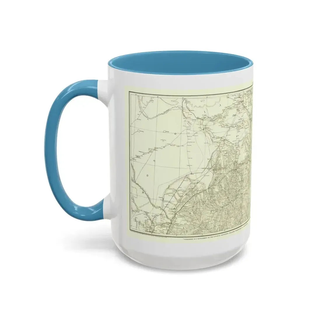 Asia - Kirin, Harbin, Vladivostok (1905) (Map) Accent Coffee Mug - Go Mug Yourself