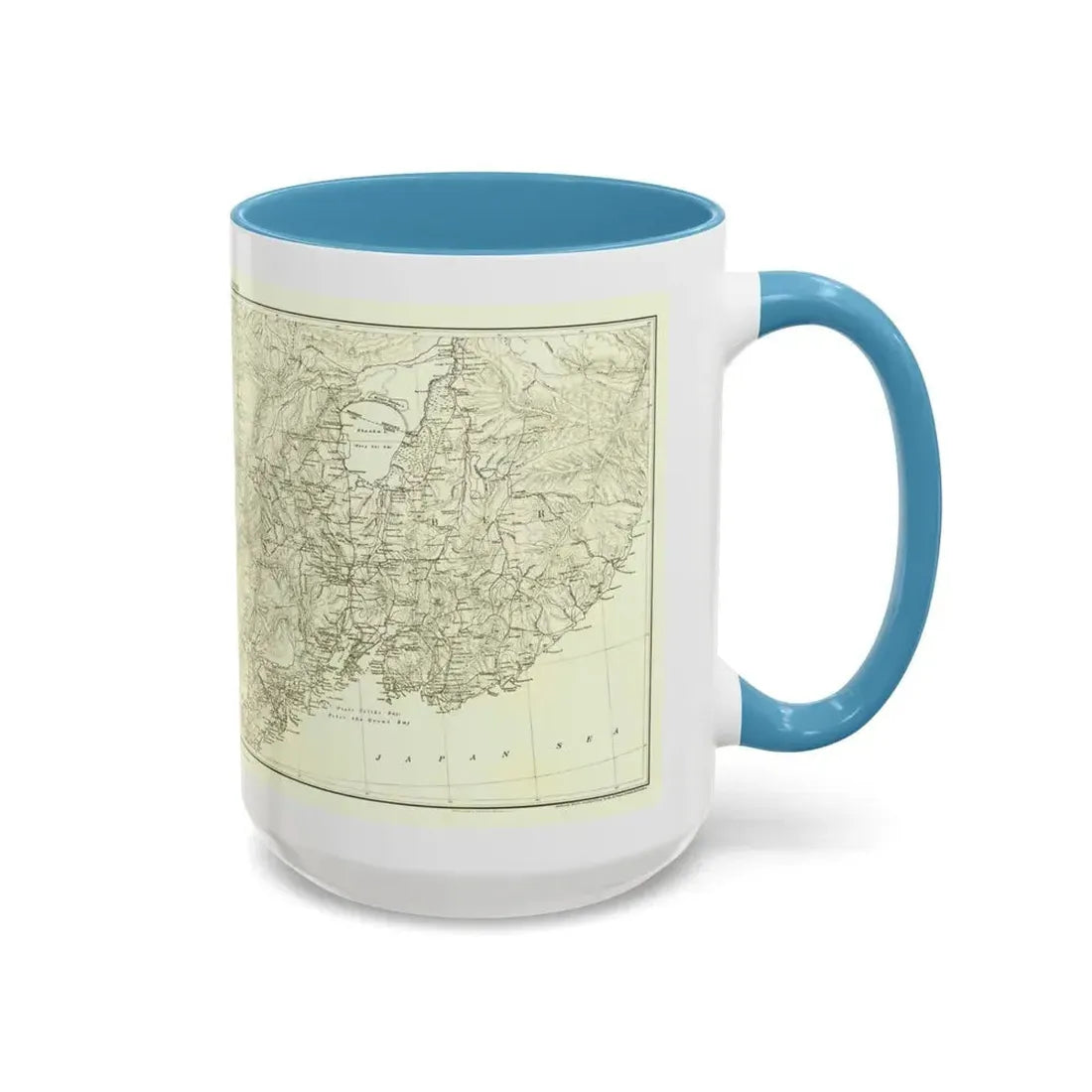 Asia - Kirin, Harbin, Vladivostok (1905) (Map) Accent Coffee Mug - Go Mug Yourself