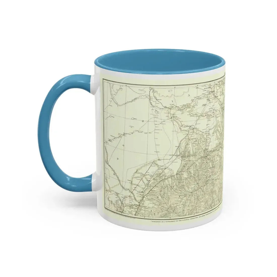 Asia - Kirin, Harbin, Vladivostok (1905) (Map) Accent Coffee Mug - Go Mug Yourself