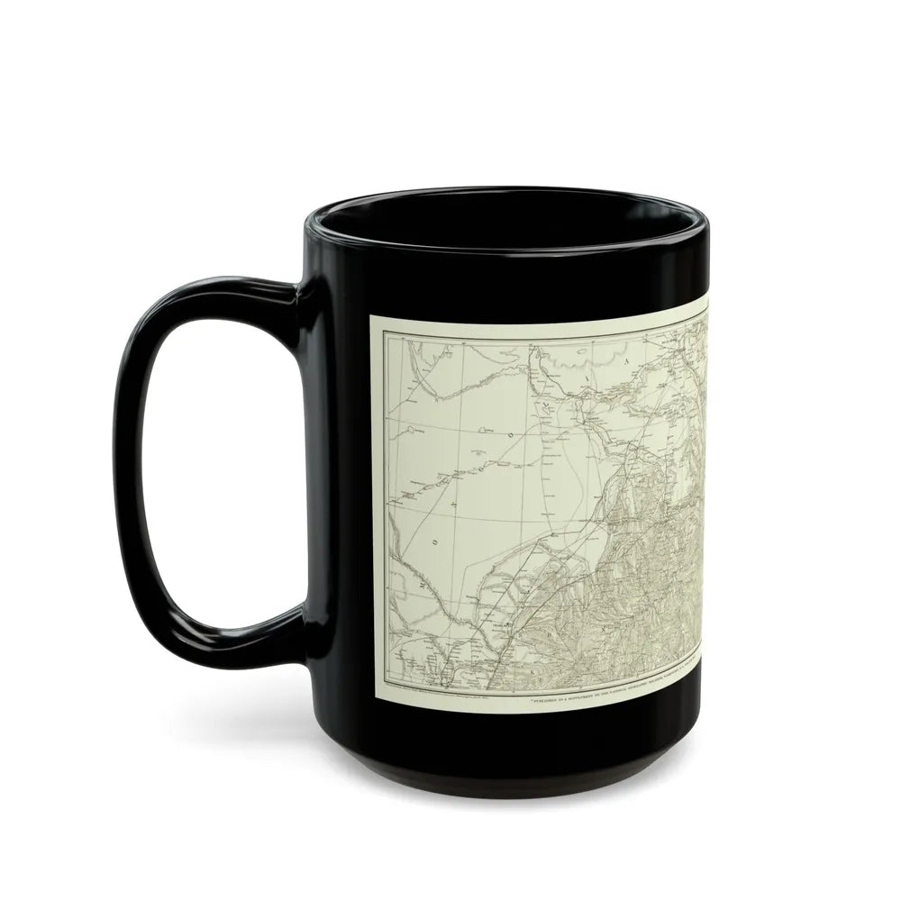 Asia - Kirin, Harbin, Vladivostok (1905) (Map) Black Coffee Mug-Go Mug Yourself