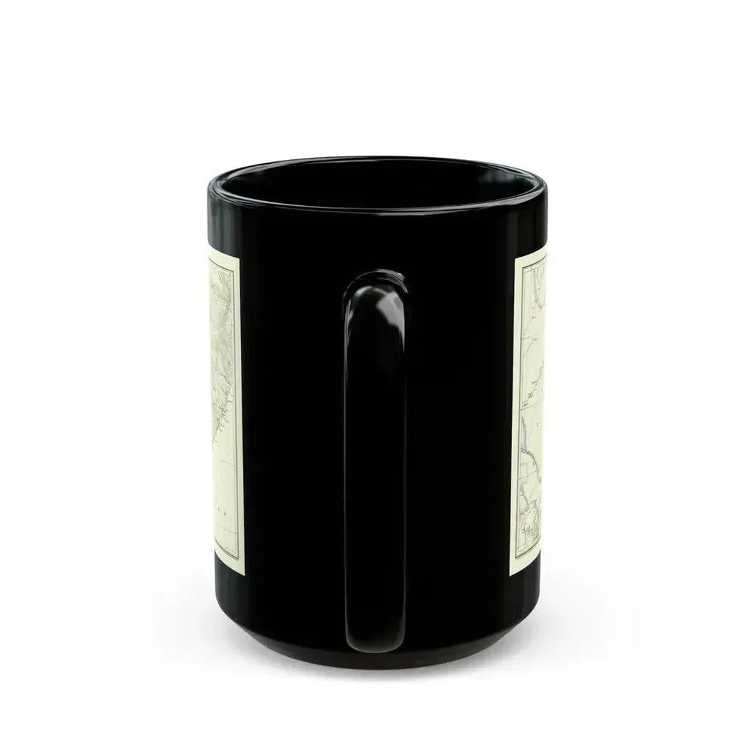 Asia - Kirin, Harbin, Vladivostok (1905) (Map) Black Coffee Mug - Go Mug Yourself