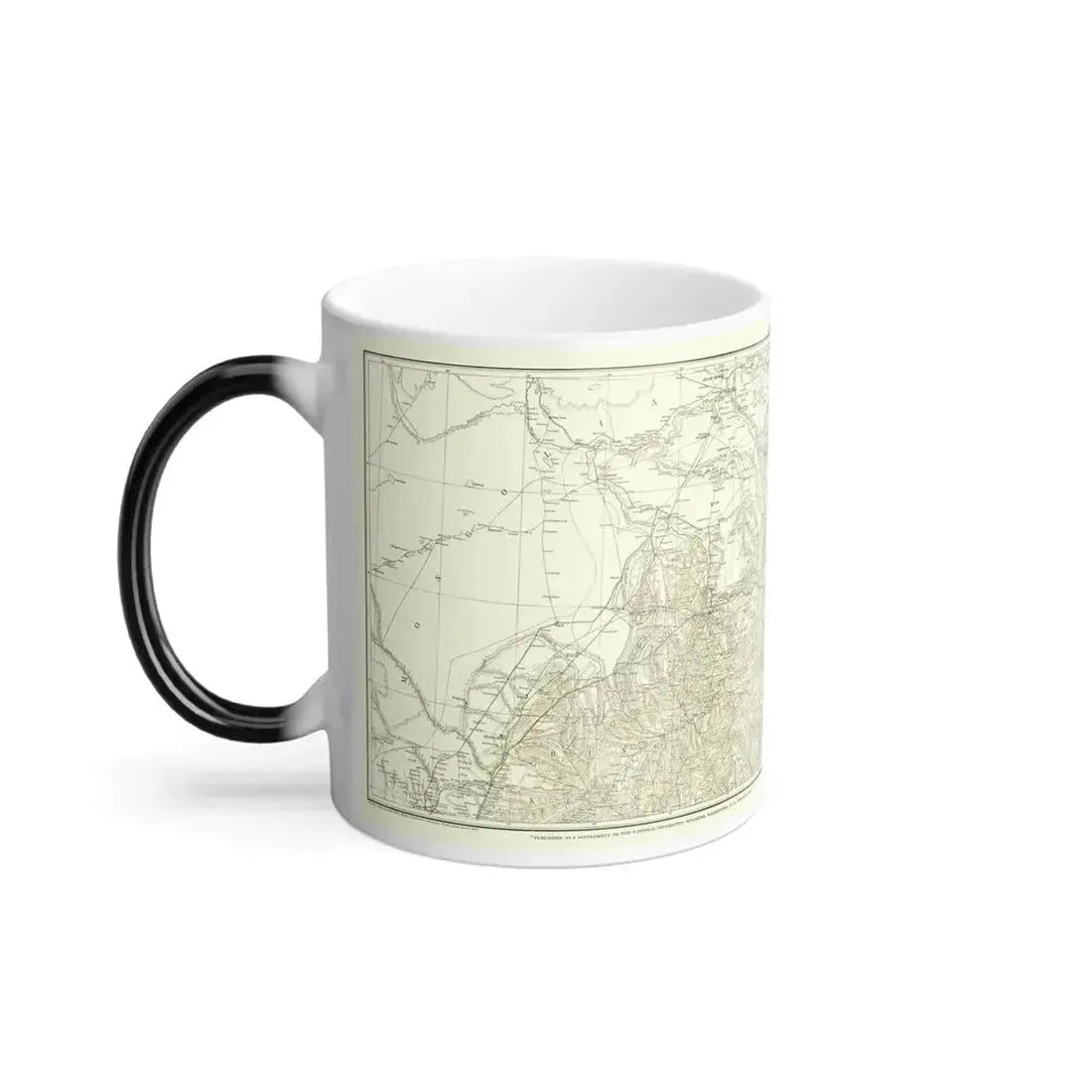 Asia - Kirin, Harbin, Vladivostok (1905) (Map) Color Changing Mug 11oz - Go Mug Yourself