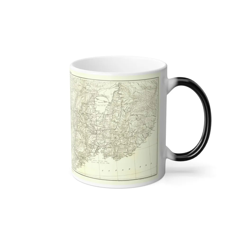 Asia - Kirin, Harbin, Vladivostok (1905) (Map) Color Changing Mug 11oz-Go Mug Yourself