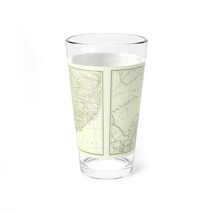 Asia - Kirin, Harbin, Vladivostok (1905) (Map) Pint Glass 16oz - Go Mug Yourself