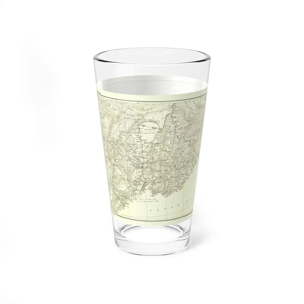 Asia - Kirin, Harbin, Vladivostok (1905) (Map) Pint Glass 16oz-Go Mug Yourself