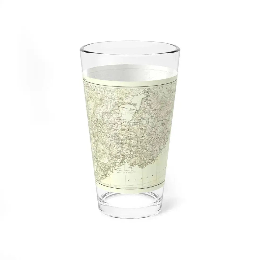 Asia - Kirin, Harbin, Vladivostok (1905) (Map) Pint Glass 16oz - Go Mug Yourself