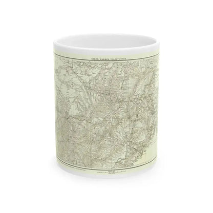 Asia - Kirin, Harbin, Vladivostok (1905) (Map) White Coffee Mug 11oz - Go Mug Yourself