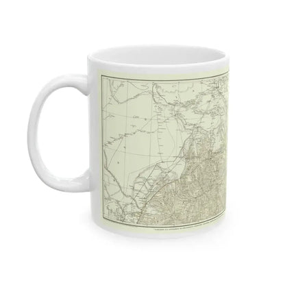Asia - Kirin, Harbin, Vladivostok (1905) (Map) White Coffee Mug - Go Mug Yourself