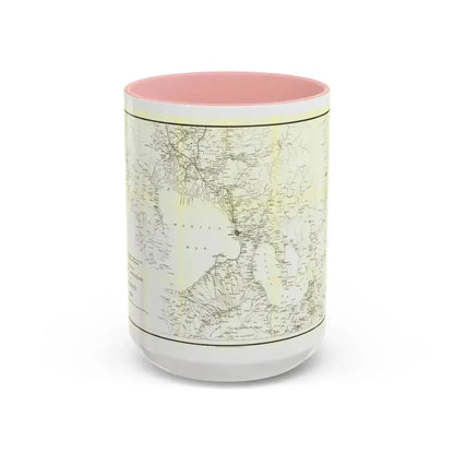 Asia - Luzon, Theatre of Military Operations (1899) (Map) Accent Coffee Mug 15oz Pink - Go Mug Yourself