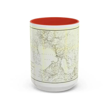 Asia - Luzon, Theatre of Military Operations (1899) (Map) Accent Coffee Mug 15oz Red - Go Mug Yourself