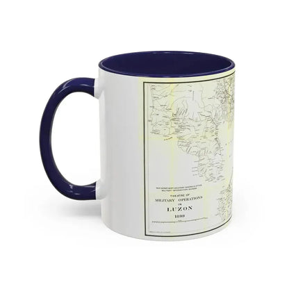 Asia - Luzon, Theatre of Military Operations (1899) (Map) Accent Coffee Mug - Go Mug Yourself