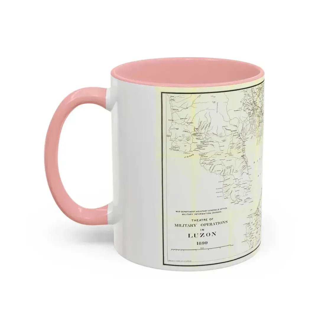 Asia - Luzon, Theatre of Military Operations (1899) (Map) Accent Coffee Mug - Go Mug Yourself