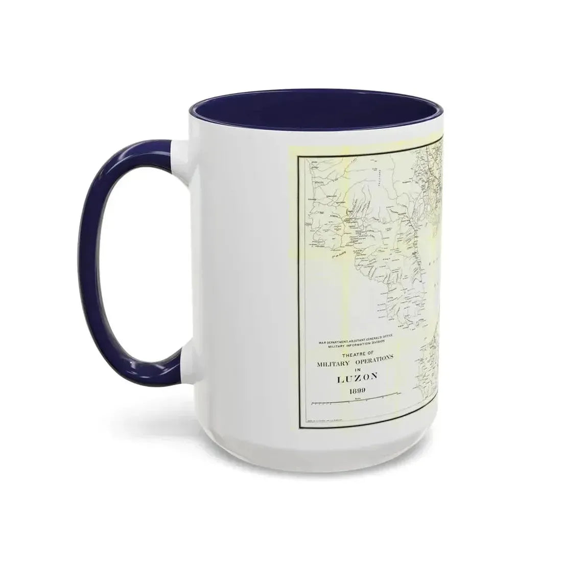 Asia - Luzon, Theatre of Military Operations (1899) (Map) Accent Coffee Mug - Go Mug Yourself