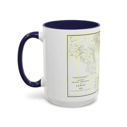 Asia - Luzon, Theatre of Military Operations (1899) (Map) Accent Coffee Mug - Go Mug Yourself
