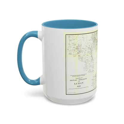 Asia - Luzon, Theatre of Military Operations (1899) (Map) Accent Coffee Mug - Go Mug Yourself
