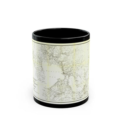 Asia - Luzon, Theatre of Military Operations (1899) (Map) Black Coffee Mug-11oz-Go Mug Yourself