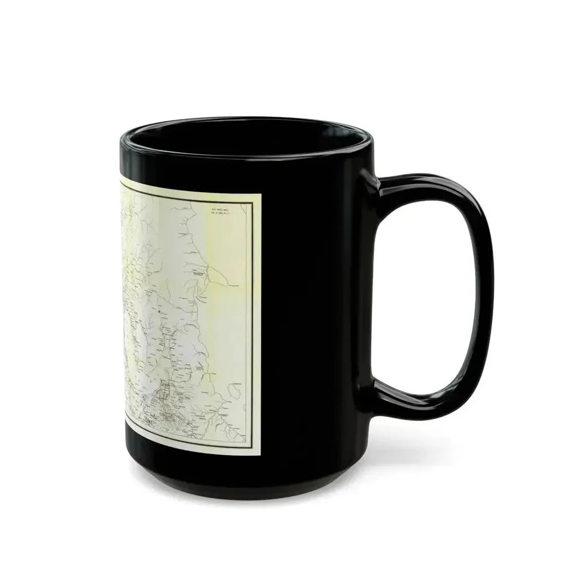 Asia - Luzon, Theatre of Military Operations (1899) (Map) Black Coffee Mug - Go Mug Yourself
