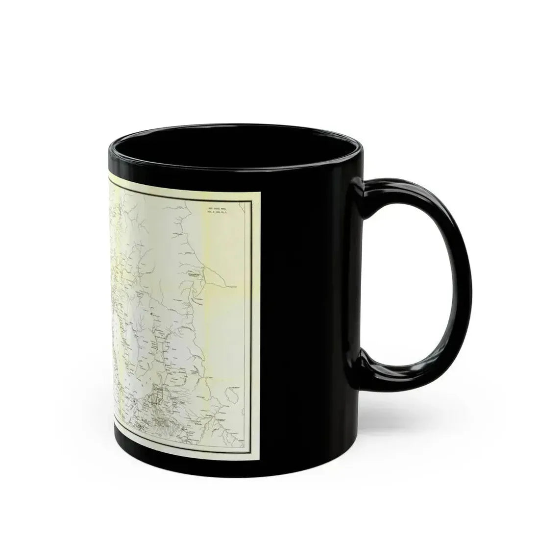 Asia - Luzon, Theatre of Military Operations (1899) (Map) Black Coffee Mug - Go Mug Yourself
