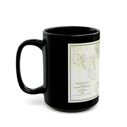 Asia - Luzon, Theatre of Military Operations (1899) (Map) Black Coffee Mug-Go Mug Yourself