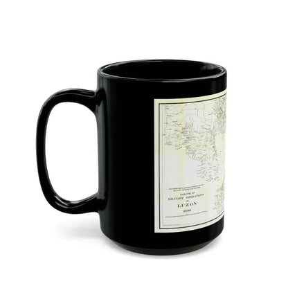 Asia - Luzon, Theatre of Military Operations (1899) (Map) Black Coffee Mug - Go Mug Yourself