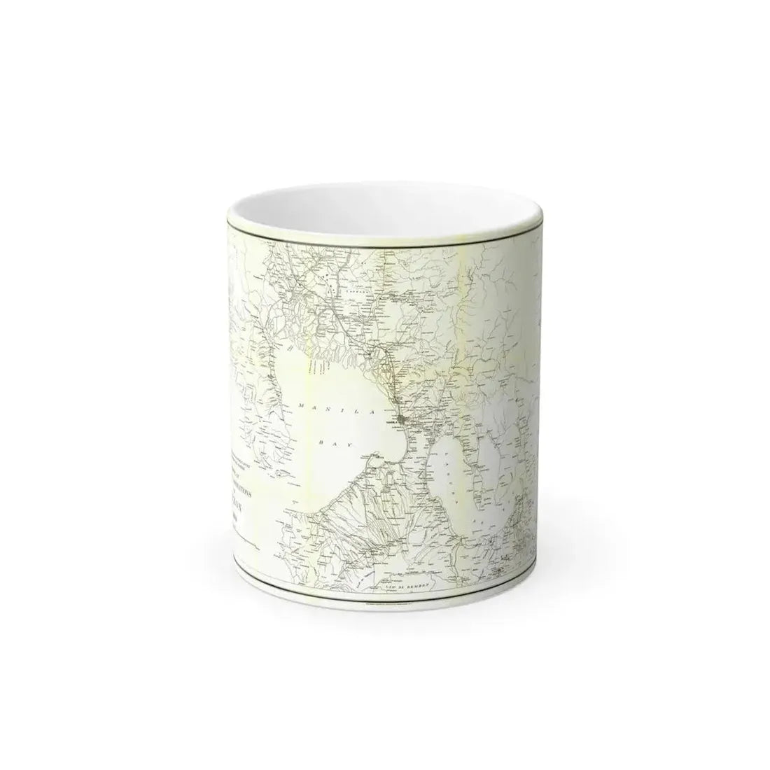 Asia - Luzon, Theatre of Military Operations (1899) (Map) Color Changing Mug 11oz Default Title - Go Mug Yourself
