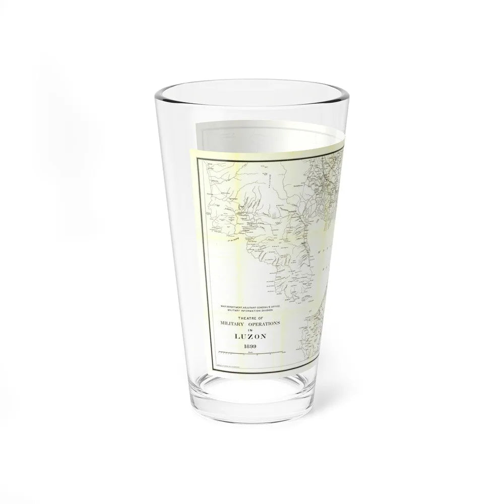 Asia - Luzon, Theatre of Military Operations (1899) (Map) Pint Glass 16oz-Go Mug Yourself