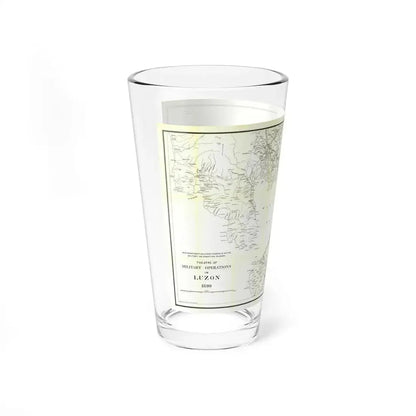 Asia - Luzon, Theatre of Military Operations (1899) (Map) Pint Glass 16oz - Go Mug Yourself