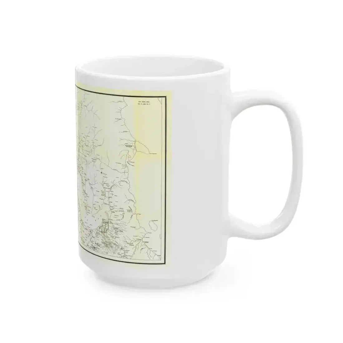 Asia - Luzon, Theatre of Military Operations (1899) (Map) White Coffee Mug - Go Mug Yourself