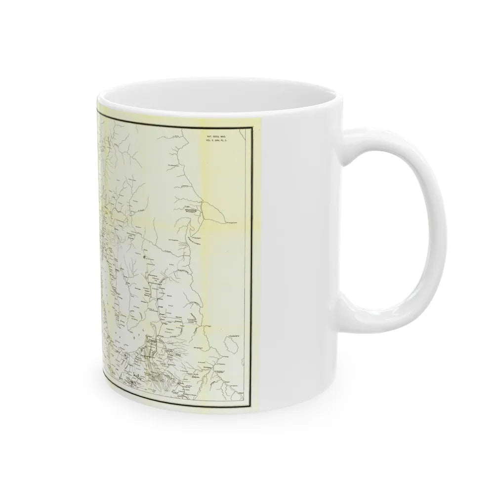 Asia - Luzon, Theatre of Military Operations (1899) (Map) White Coffee Mug-Go Mug Yourself