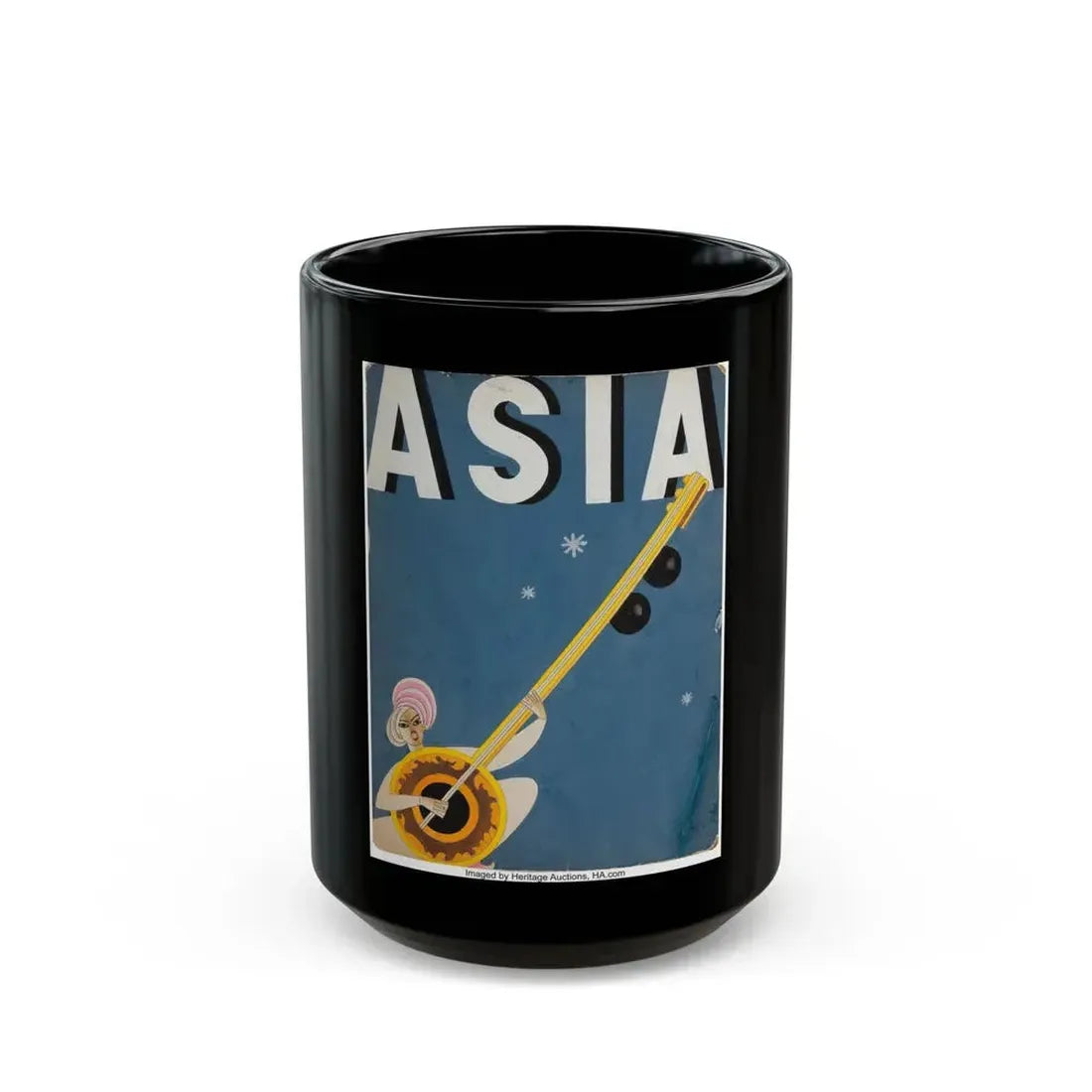 Asia magazine cover, December 1933 - Black Coffee Mug - Go Mug Yourself