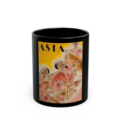 Asia magazine cover, January 1933 - Black Coffee Mug-11oz-Go Mug Yourself