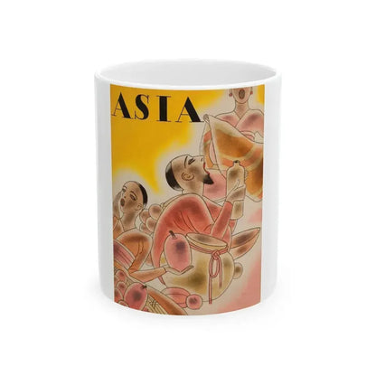 Asia magazine cover, January 1933 - White Coffee Mug 11oz - Go Mug Yourself