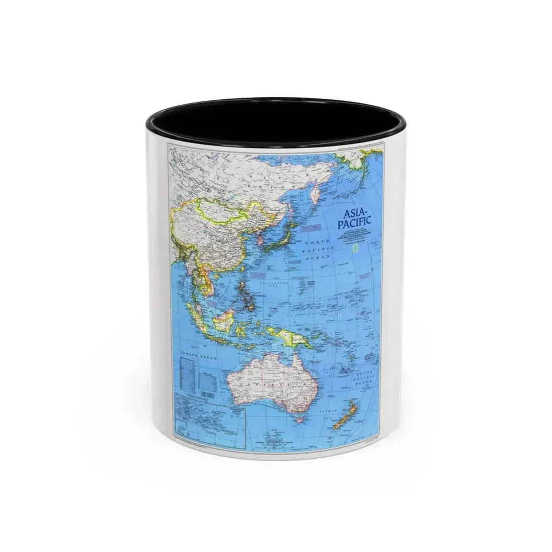 Asia-Pacific (1989) (Map) Accent Coffee Mug 11oz Black - Go Mug Yourself