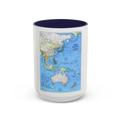Asia-Pacific (1989) (Map) Accent Coffee Mug 15oz Navy - Go Mug Yourself