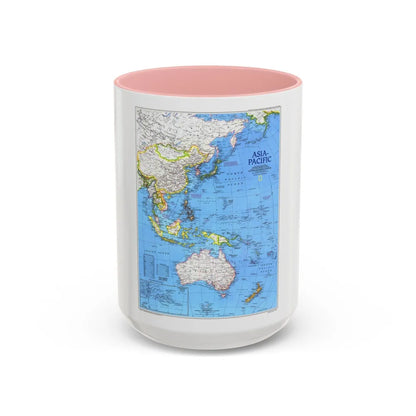 Asia-Pacific (1989) (Map) Accent Coffee Mug-15oz-Pink-Go Mug Yourself