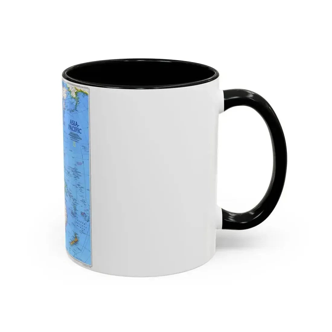 Asia-Pacific (1989) (Map) Accent Coffee Mug - Go Mug Yourself