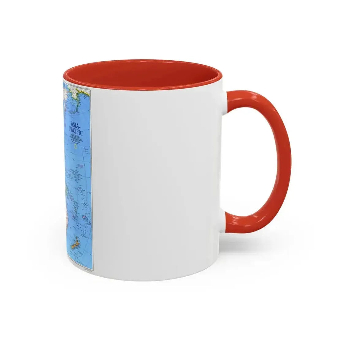 Asia-Pacific (1989) (Map) Accent Coffee Mug - Go Mug Yourself
