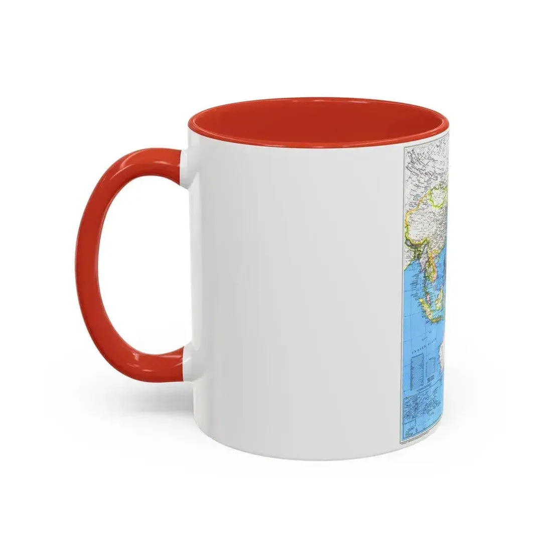 Asia-Pacific (1989) (Map) Accent Coffee Mug - Go Mug Yourself