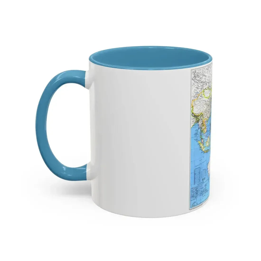 Asia-Pacific (1989) (Map) Accent Coffee Mug - Go Mug Yourself