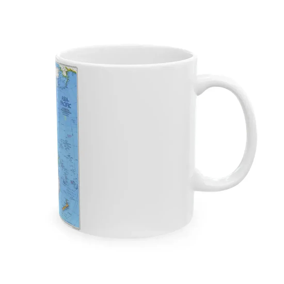 Asia-Pacific (1989) (Map) White Coffee Mug - Go Mug Yourself