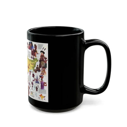 Asia - Peoples of South (1984) (Map) Black Coffee Mug - Go Mug Yourself