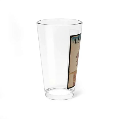 Asia, preliminary magazine cover, circa 1930s. (Magazine Illustration) Pint Glass 16oz - Go Mug Yourself
