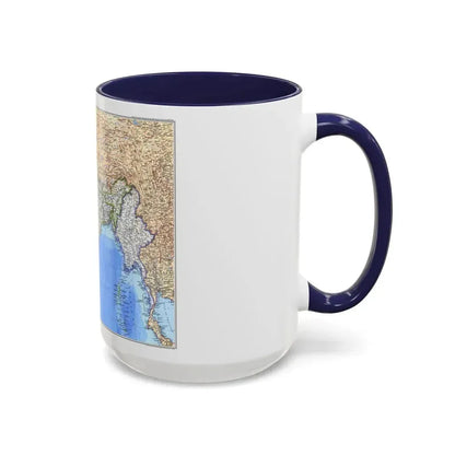Asia - South (1984) (Map) Accent Coffee Mug - Go Mug Yourself