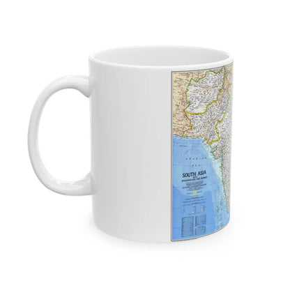 Asia - South (1984) (Map) White Coffee Mug-Go Mug Yourself